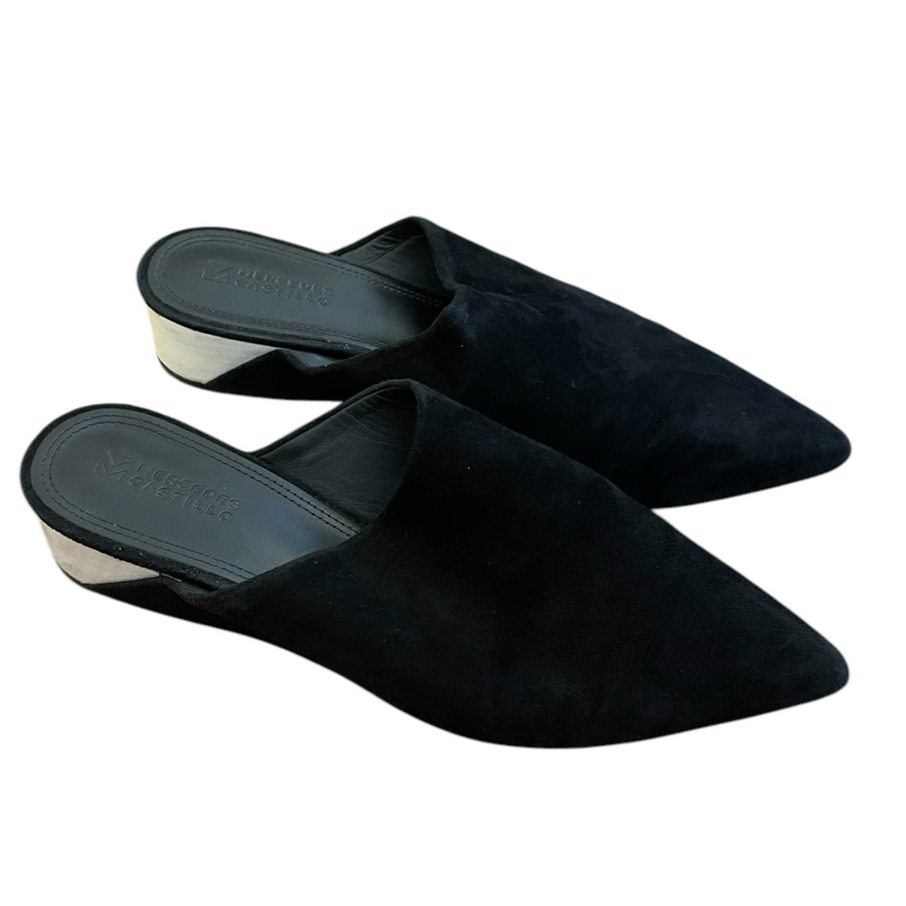 MERCEDES CASTILLO Suede Slip On Mules